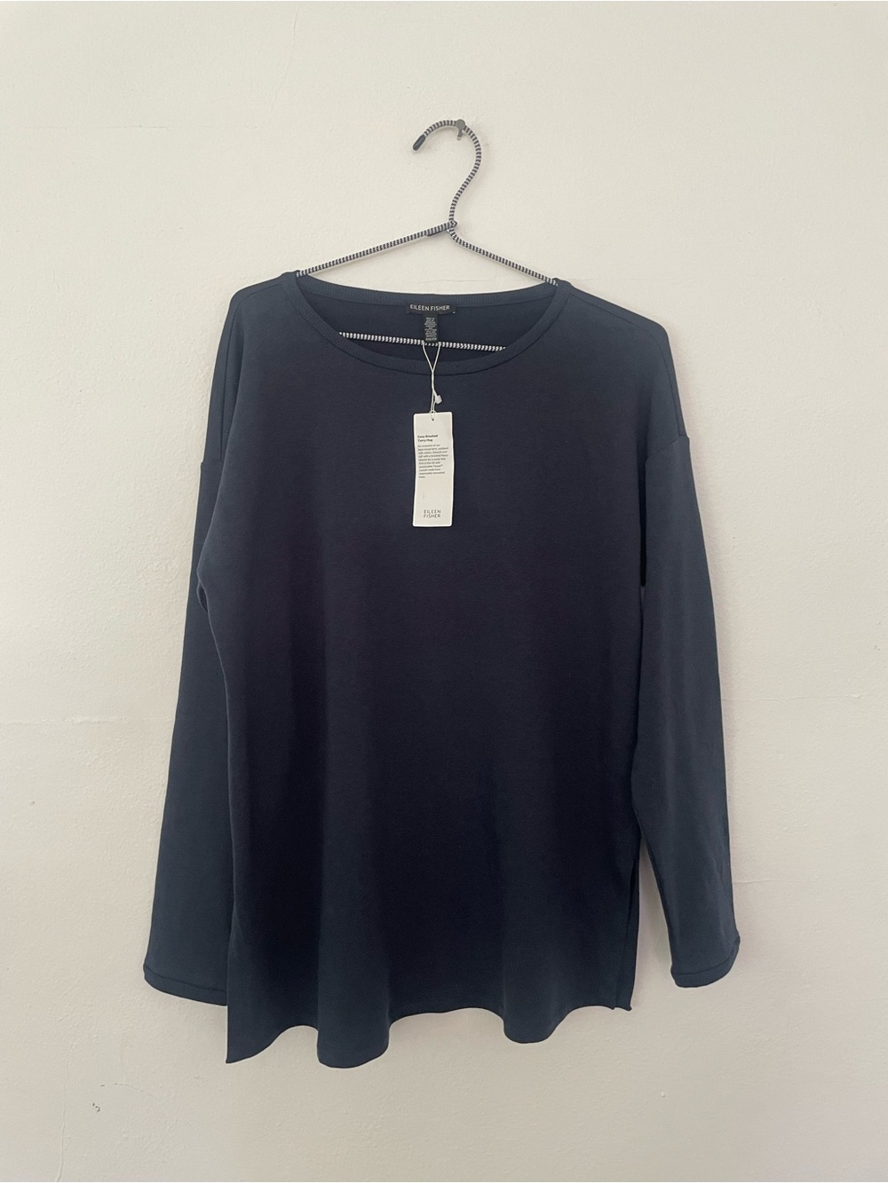 Eileen Fisher Classic Gray Crewneck Sweater